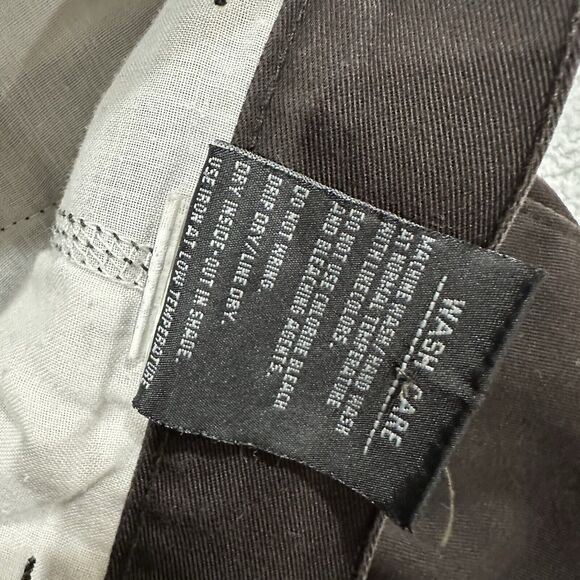 Live(in) Chino Straight Pants Solid Men 34 W 29 L Brown Formal - Picture 6 of 10